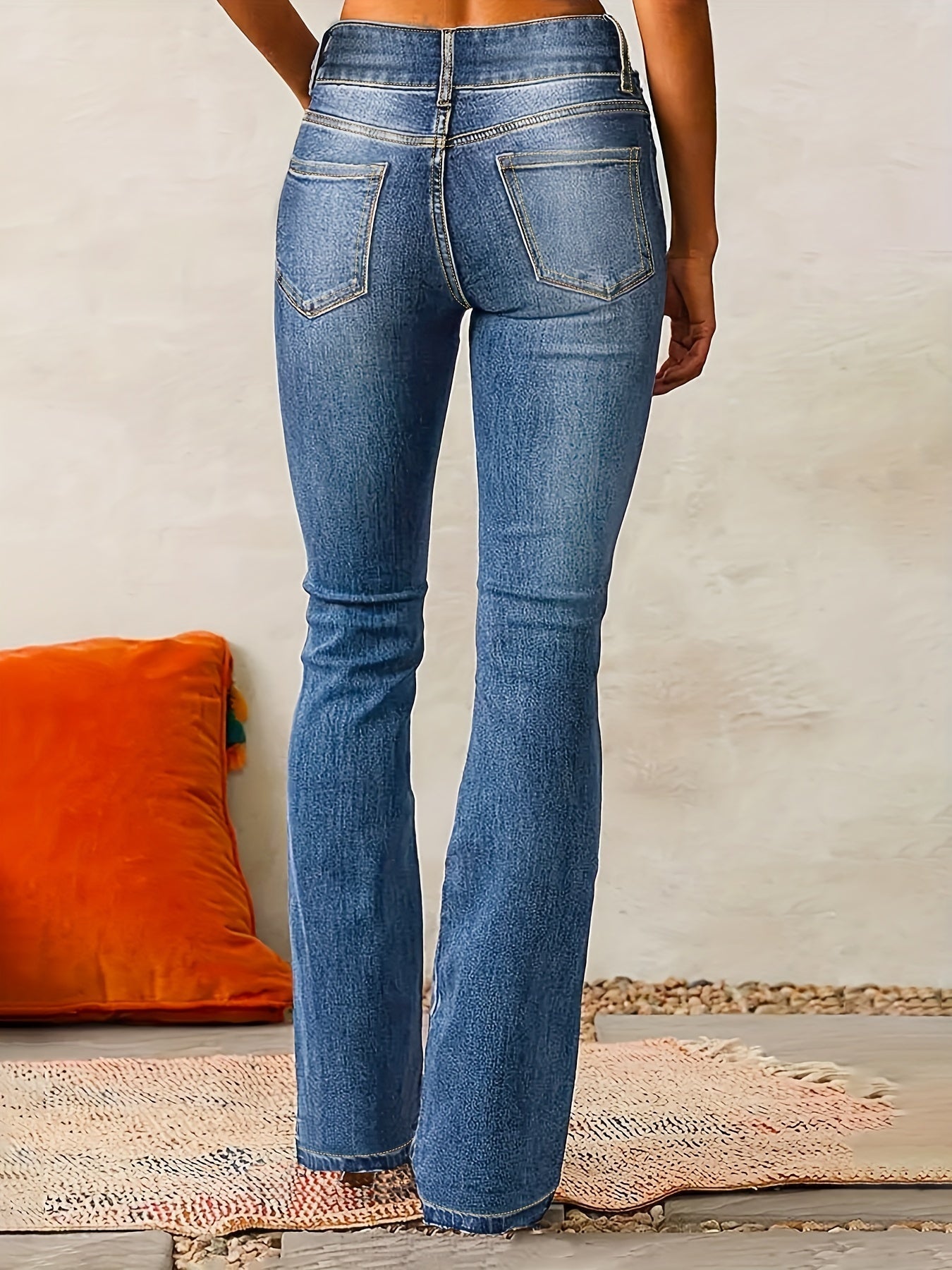 Doris™ | Högmidjade utsvängda jeans