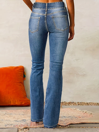 Doris™ | Högmidjade utsvängda jeans