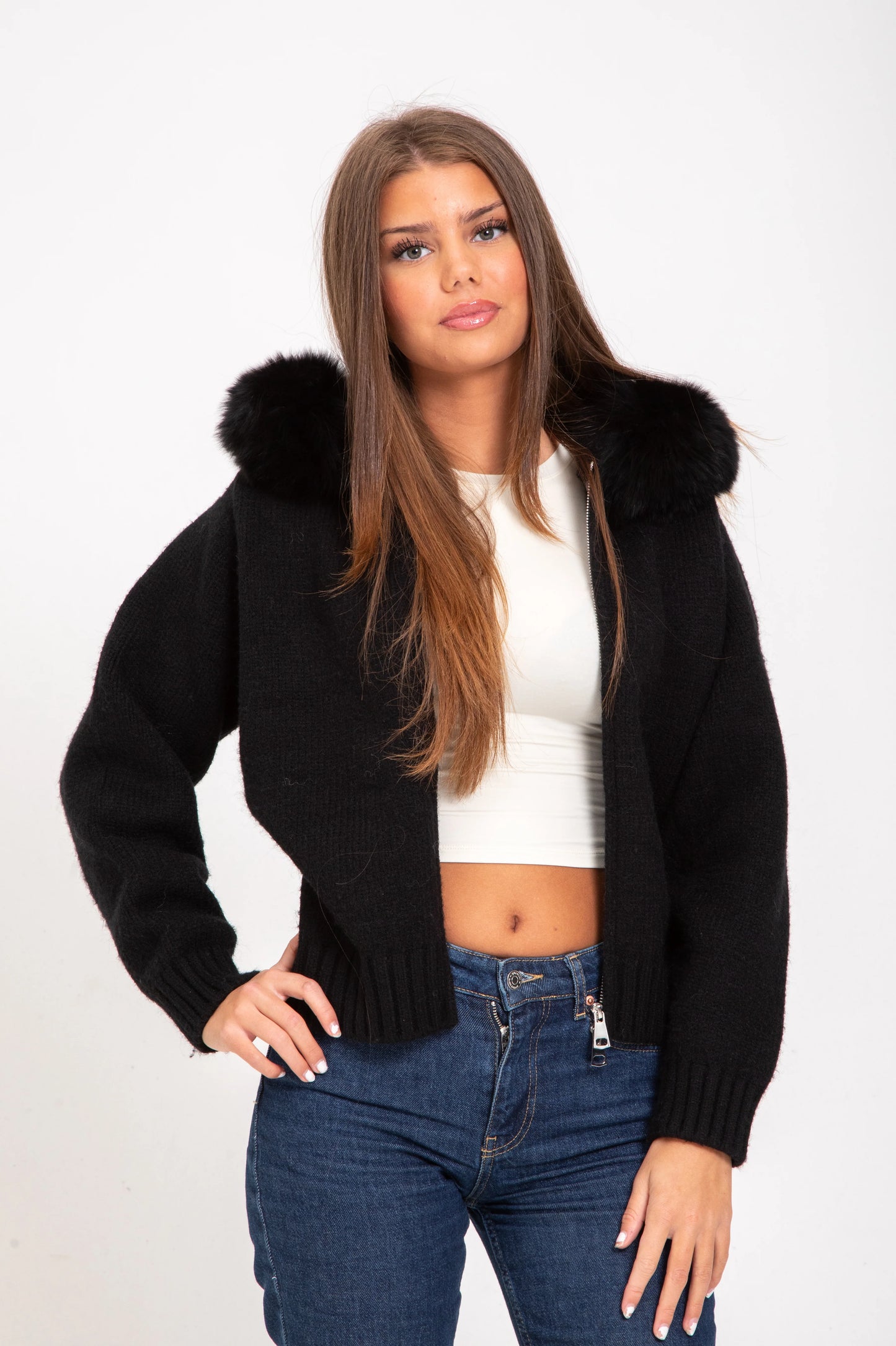 Zoë™ | Fluffig Croppad Fleece Zip