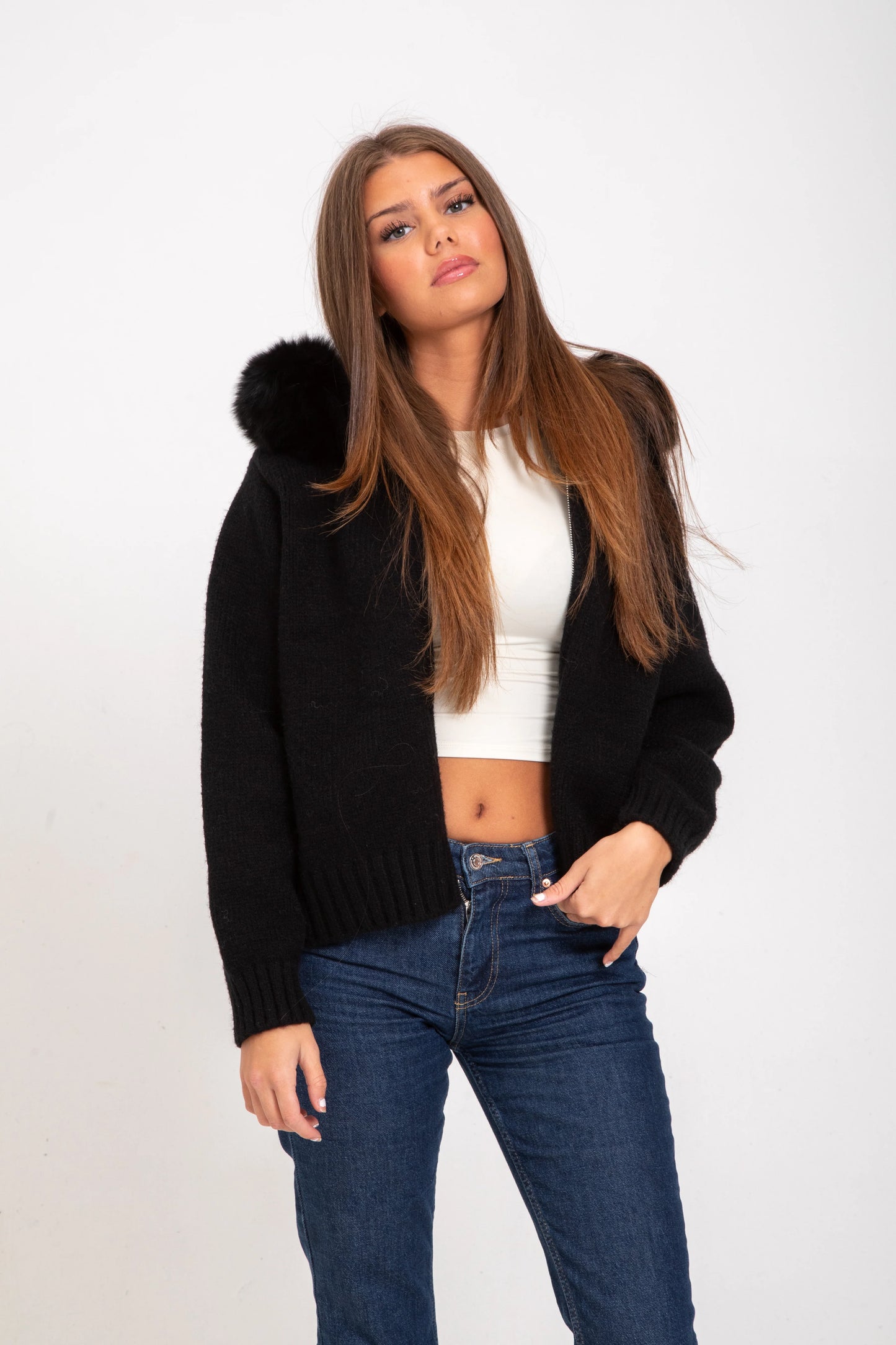 Zoë™ | Fluffig Croppad Fleece Zip