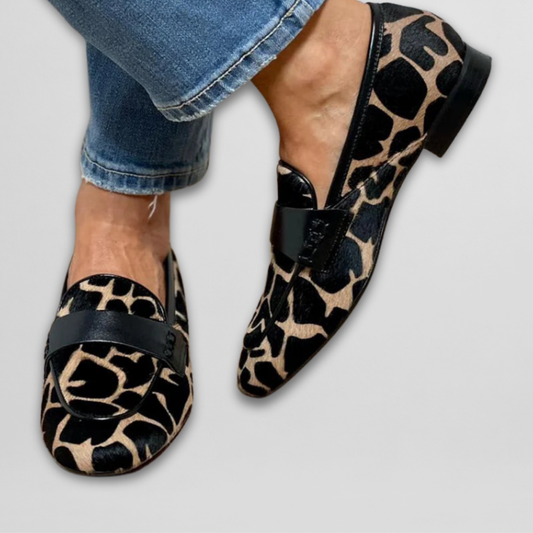 Tess™ | Loafers med Djurmönster för Stil & Komfort