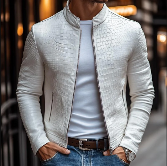 Viktor™ | Elegant Ullmixjacka – Skandinavisk Klass för den Moderna Mannen