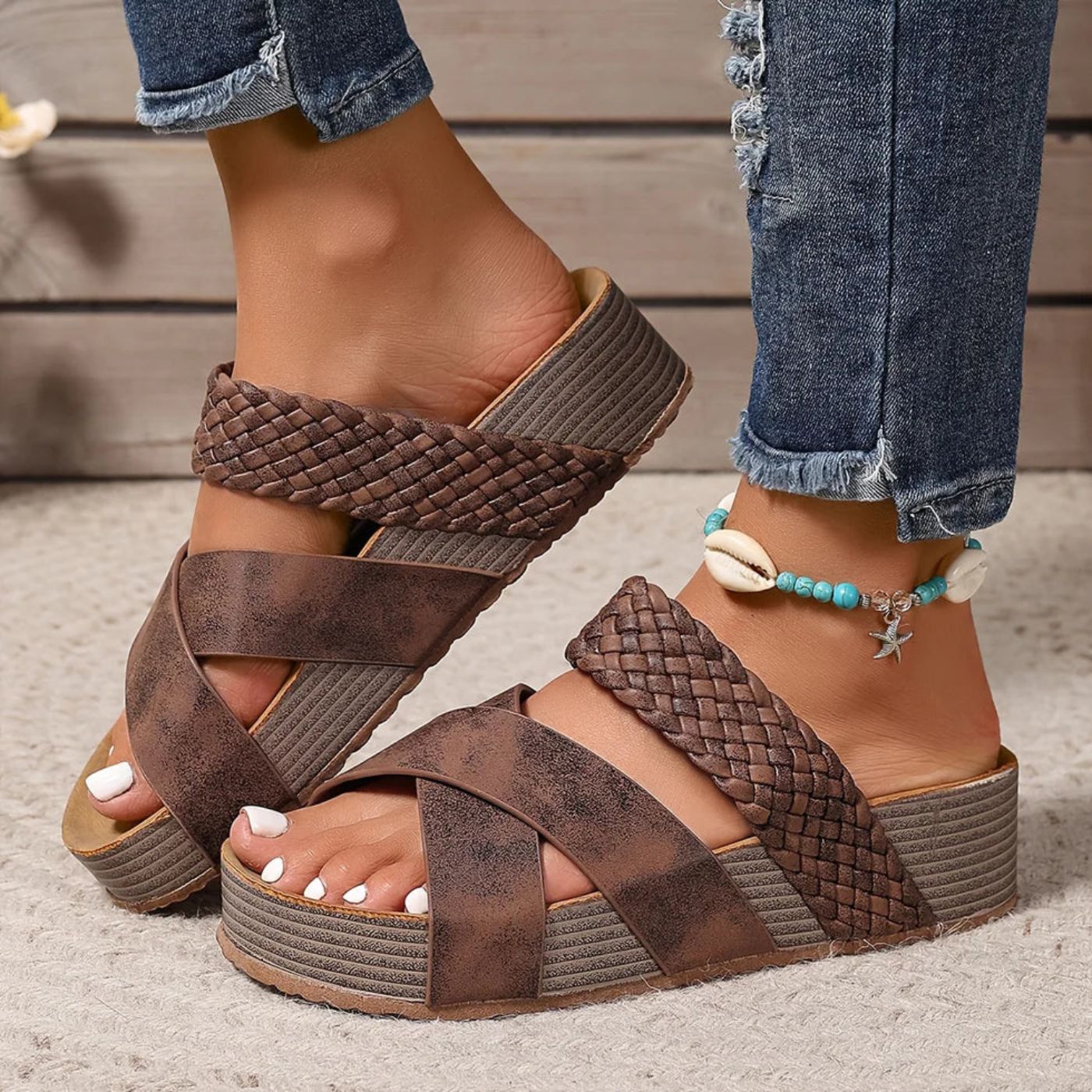 Hanna-Li™ | Sandaler för Okomplicerad Komfort och Stil