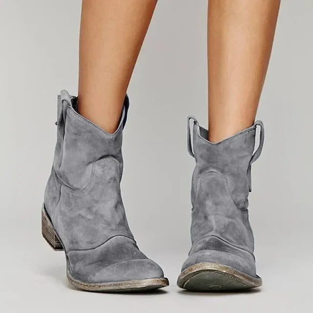Helga™ | Vintage Western Ankelboots med Modern Touch