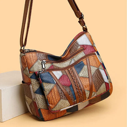 Kristin™ | Patchwork Axelväska