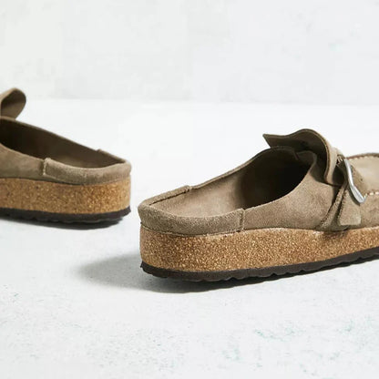 Selma™ | Lyxiga Ortopediska Tofflor med Stilren Läderlook