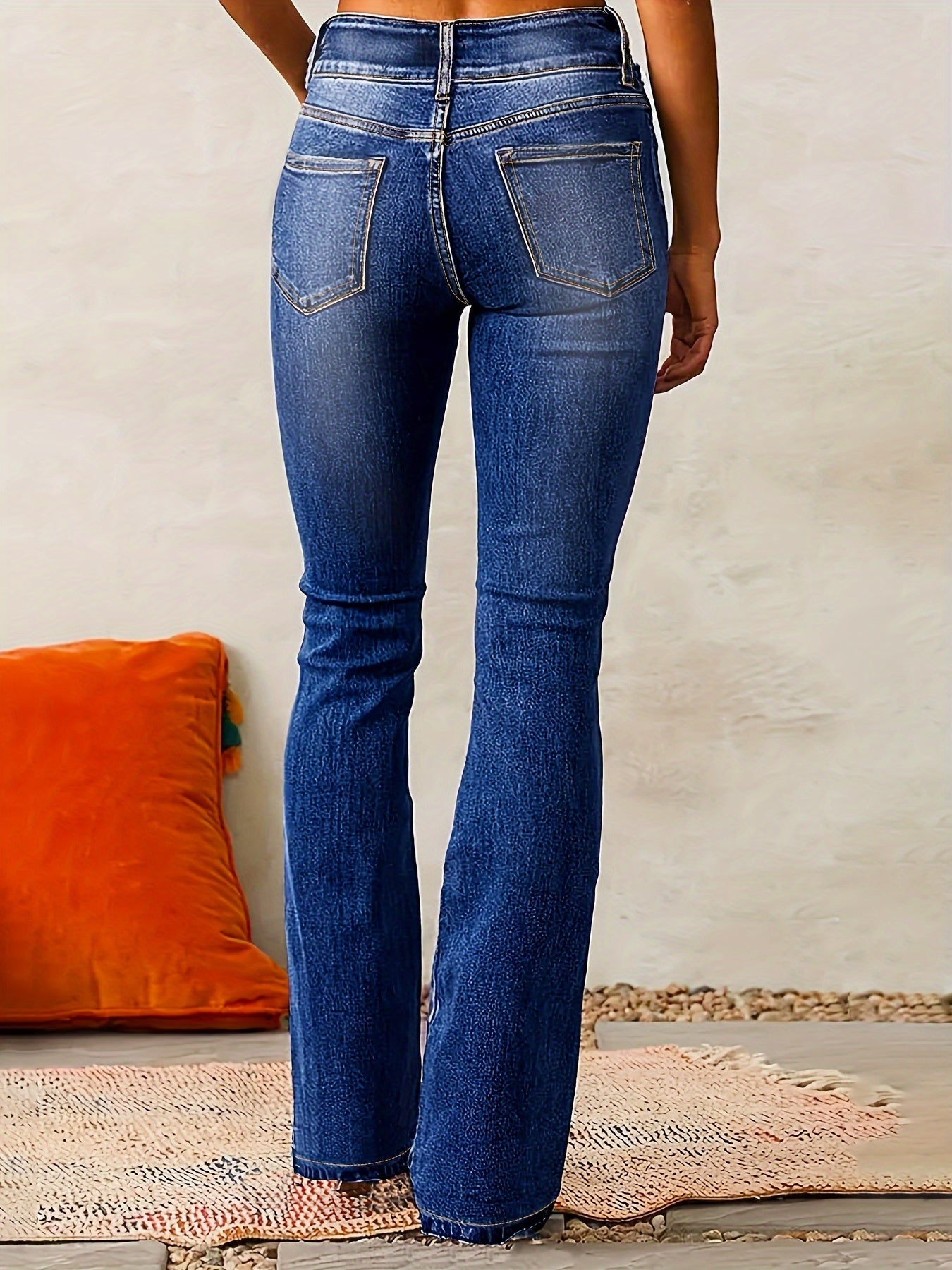 Doris™ | Högmidjade utsvängda jeans