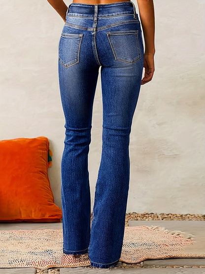 Doris™ | Högmidjade utsvängda jeans